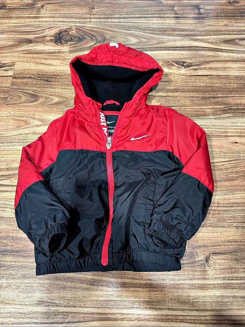 Nike Toddler Boys Sportswear Fleece Lined Water Resistant Windbreaker Jacket 3T